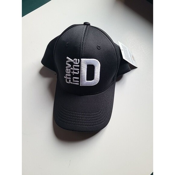 CHEVY IN THE D Hat DETROIT Black Flexfit Cap One Size Limited Dealer Promo NEW! - Picture 1 of 3